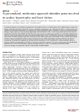 Cover page: A personalized, multiomics approach identifies genes involved in cardiac hypertrophy and heart failure.