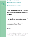 Cover page: A U.S. and China Regional Analysis of Distributed Energy Resources in Buildings