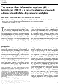 Cover page: The human silent information regulator (Sir)2 homologue hSIRT3 is a mitochondrial nicotinamide adenine dinucleotide-dependent deacetylase.