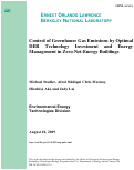 Cover page: Control of Greenhouse Gas Emissions by Optimal DER Technology Investment and Energy Management in Zero-Net-Energy Buildings