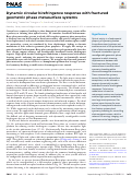 Cover page: Dynamic circular birefringence response with fractured geometric phase metasurface systems