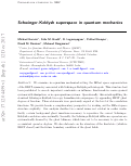 Cover page: Schwinger-Keldysh superspace in quantum mechanics