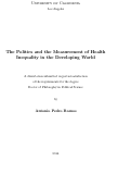 Cover page: The Politics and the Measurement of Health Inequality in the Developing World