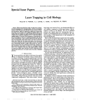 Cover page: Laser Trapping in Cell Biology
