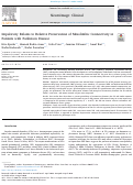 Cover page: Impulsivity Relates to Relative Preservation of Mesolimbic Connectivity in Patients with Parkinson Disease