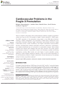 Cover page: Cardiovascular Problems in the Fragile X Premutation