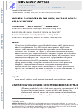 Cover page: Prenatal Origins of ASD: The When, What, and How of ASD Development