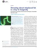 Cover page: Stressing about misplaced fat is a key to longevity