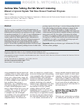 Cover page: Asthma Was Talking, But We Weren’t Listening. Missed or Ignored Signals That Have Slowed Treatment Progress