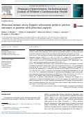 Cover page: Abnormal uterine artery Doppler velocimetry predicts adverse outcomes in patients with abnormal analytes