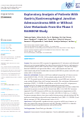 Cover page: Exploratory Analysis of Patients With Gastric/Gastroesophageal Junction Adenocarcinoma With or Without Liver Metastasis From the Phase 3 RAINBOW Study