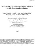 Cover page: Effects of room furnishings and air speed on particle deposition rates indoors