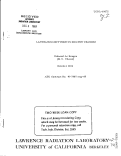 Cover page: LANTHANUM DIFFUSION IN MOLTEN URANIUM.