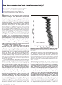 Cover page: How do we understand and visualize uncertainty?