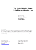 Cover page: The Cost of Alcohol Abuse in California: A Briefing Paper