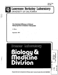 Cover page: The Statistical Efficiency of Filtered Backprojection in Emission Tomography