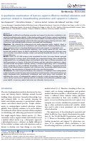 Cover page: A qualitative examination of barriers against effective medical education and practices related to breastfeeding promotion and support in Lebanon.