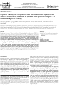 Cover page: Superior efficacy of calcipotriene and betamethasone dipropionate aerosol foam versus ointment in patients with psoriasis vulgaris – A randomized phase II study