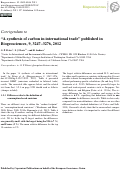 Cover page: Erratum: A synthesis of carbon in international trade (Biogeosciences (2012) 9 (3247-3276))