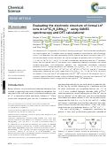 Cover page: Evaluating the electronic structure of formal Ln II ions in Ln II (C 5 H 4 SiMe 3 ) 3 1− using XANES spectroscopy and DFT calculations