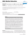 Cover page: Description and evaluation of an EBM curriculum using a block rotation
