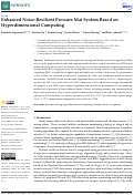 Cover page of Enhanced Noise-Resilient Pressure Mat System Based on Hyperdimensional Computing