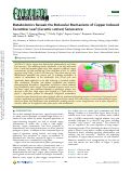 Cover page: Metabolomics Reveals the Molecular Mechanisms of Copper Induced Cucumber Leaf (Cucumis sativus) Senescence