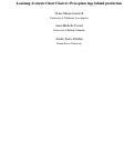 Cover page of Learning Accurate Onset Clusters: Perception Lags Behind Production.