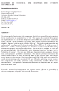 Cover page: Selection of technical risk responses for efficient contingencies