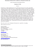 Cover page: Determinants of Financial Stress and Recovery during the Great Recession