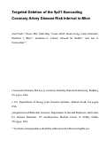Cover page: Targeted deletion of the 9p21 noncoding coronary artery disease risk interval in mice