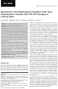 Cover page: Quantitative two‐dimensional ultrashort echo time magnetization transfer (2D UTE‐MT) imaging of cortical bone
