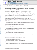 Cover page: Management of cardiac disease in cancer patients throughout oncological treatment: ESMO consensus recommendations.