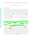 Cover page: The Regularity of the Boundary of a Multidimensional Aggregation Patch