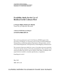 Cover page: Feasibility Study for the Use of Biodiesel in the Caltrans Fleet