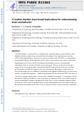 Cover page: Circadian rhythms have broad implications for understanding brain and behavior