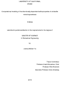 Cover page: Computational modeling of the directionally-dependent leaflet properties of a bileaflet mitral bioprosthesis