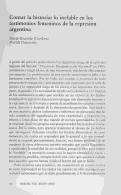 Cover page: Contar la historia: lo inefable en los testimonios femeninos de la represión argentina