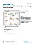 Cover page: Characterization of Hippo Pathway Components by Gene Inactivation