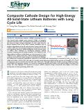 Cover page: Composite Cathode Design for High-Energy All-Solid-State Lithium Batteries with Long Cycle Life