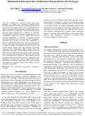 Cover page: Intentional facial expression variation per taste preference for beverages