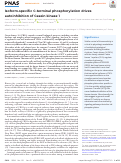 Cover page: Isoform-specific C-terminal phosphorylation drives autoinhibition of Casein kinase 1.