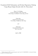 Cover page: Consistent HAC Estimation and Robust Regression Testing Using Sharp Origin Kernels with No Truncation