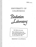 Cover page: Carrier-Free Radioisotopes from Cyclotron Targets III. Preparation and Isolation of Sb122 from Tin