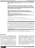 Cover page: The complete genome sequence of Clostridium indolis DSM 755T