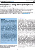 Cover page: Morgellons disease etiology and therapeutic approach: a systematic review