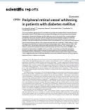 Cover page: Peripheral retinal vessel whitening in patients with diabetes mellitus