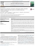 Cover page: Psychometric properties of Positive and Negative Affect Schedule (PANAS) original and short forms in an African American community sample