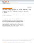 Cover page: Gut microbiota mediate the FGF21 adaptive stress response to chronic dietary protein-restriction in mice.