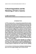 Cover page: Cultural Imperialism and the Marketing of Native America